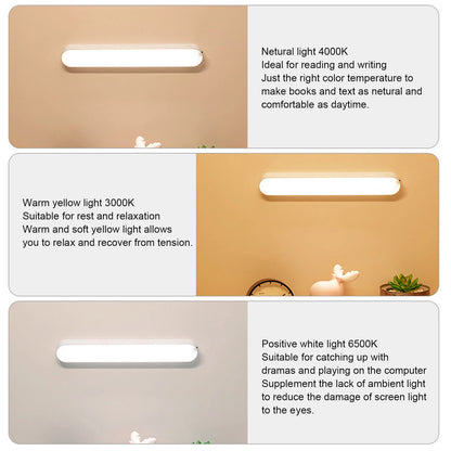 Ecomlight 5W Rechargeable Magnetic Desk Lamp - Touch Dimming, 3000-6000K