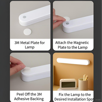 Ecomlight 5W Rechargeable Magnetic Desk Lamp - Touch Dimming, 3000-6000K