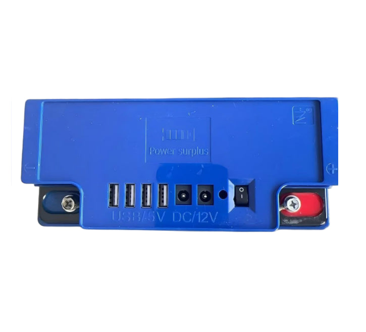 ECOM LIGHT 12V 20Ah Rechargeable Battery with 4 USB Ports & DC12V Output