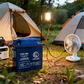 ECOM LIGHT 12V 20Ah Rechargeable Battery with 4 USB Ports & DC12V Output
