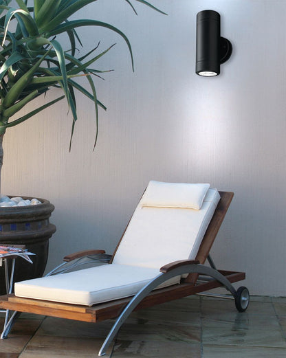 Ecomlight Outdoor Fixed Up and Down Wall Light - Aluminium Body