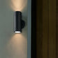 Ecomlight Outdoor Fixed Up and Down Wall Light - Aluminium Body