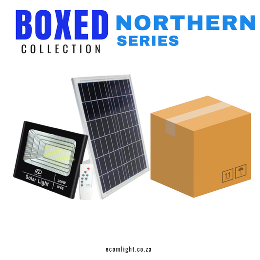 200W Solar Flood Spot Light - Northern Series 4pcs, 1 box