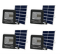 Ecomlight IP67 Solar Floodlight with Power Level Display - 200W Plus 4 pack
