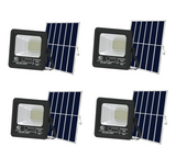 EL- Solar light with Power Level Display exchangeable Battery-100W Pro - 4 Pack