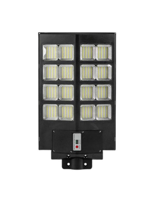 1000W Wireless Solar LED Street Light with Sensor, Remote and Pole- 2 Pack