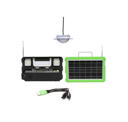Portable Solar Lighting System with Radio