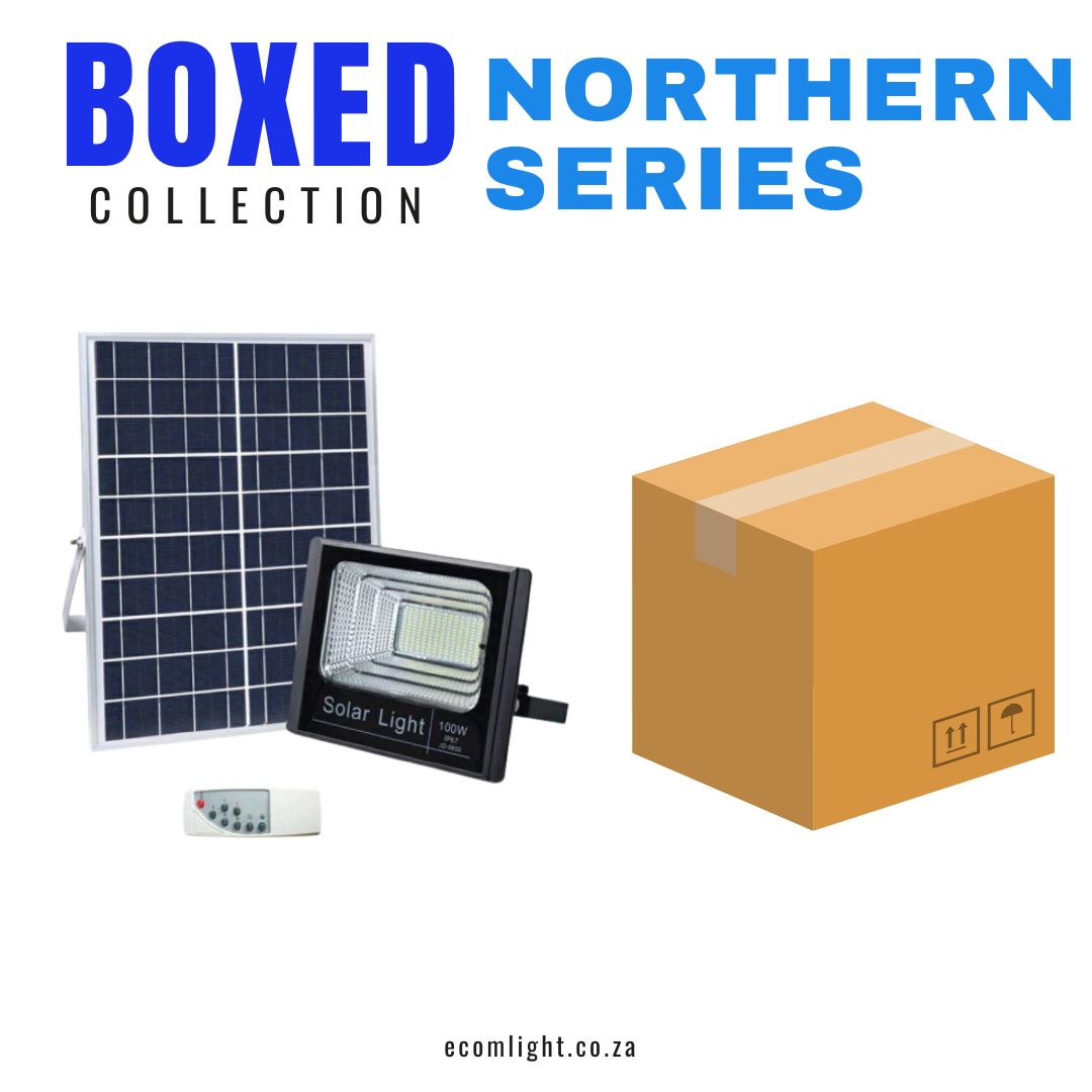 100W Solar Flood Spot Light - Northern Series 8pcs, 1 box