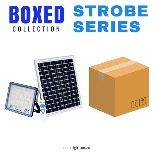 250W Solar Flood Spotlight Strobe Series- 8pcs, 1 box
