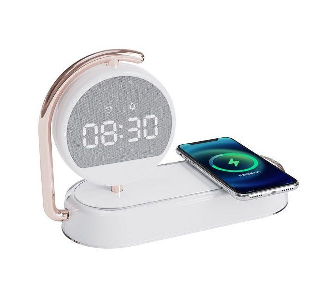 15W Wireless Charging Digital Alarm Clock LED 3-in-1 Desktop Charging