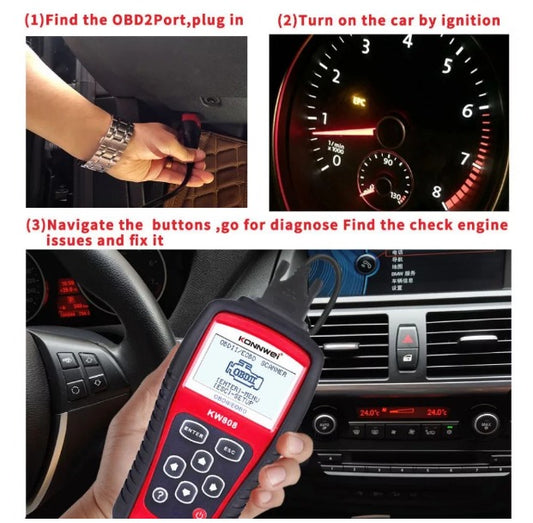 KW808 OBD2 EOBD Automotive Scanner Automotive