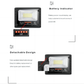 EL-Solar light with Power Level Display exchangeable Battery - 100W Pro