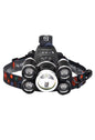 Rechargeable LED Headlight Zoom Head Lamp