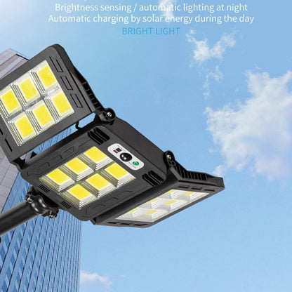 60W 3 Heads Smart Sensor Outdoor Solar Flood Light- 4 Pack