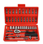 Tools Set 46pcs 1/4-Inch Socket Set Car Vehicle Repair Set