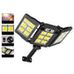 60W 3 Heads Smart Sensor Outdoor Solar Flood Light- 4 Pack