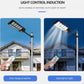 1000W Wireless Solar LED Street Light with Sensor, Remote and Pole- 2 Pack