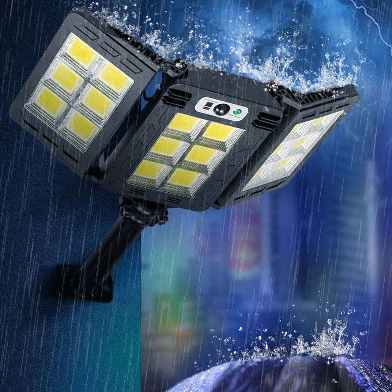 60W 3 Heads Smart Sensor Outdoor Solar Flood Light EL-7860-A