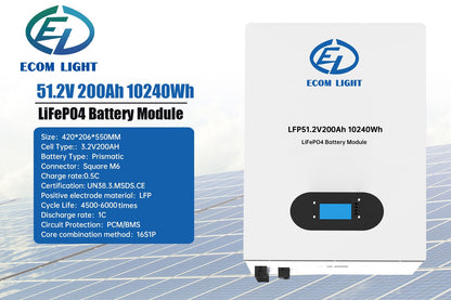 LiFePO4 51.2V Battery