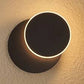 7W LED Rotatable Wall Lamp - Black Round Metal