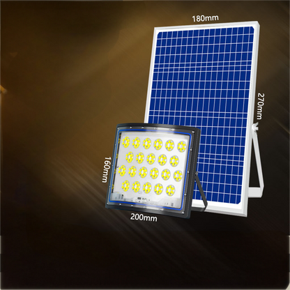 EL-Curved Lens Solar Floodlight Outdoor Street & Road Lamp -100w